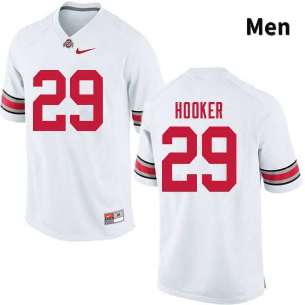 Ohio State Buckeyes Marcus Hooker Men's #29 White Authentic Stitched College Football Jersey